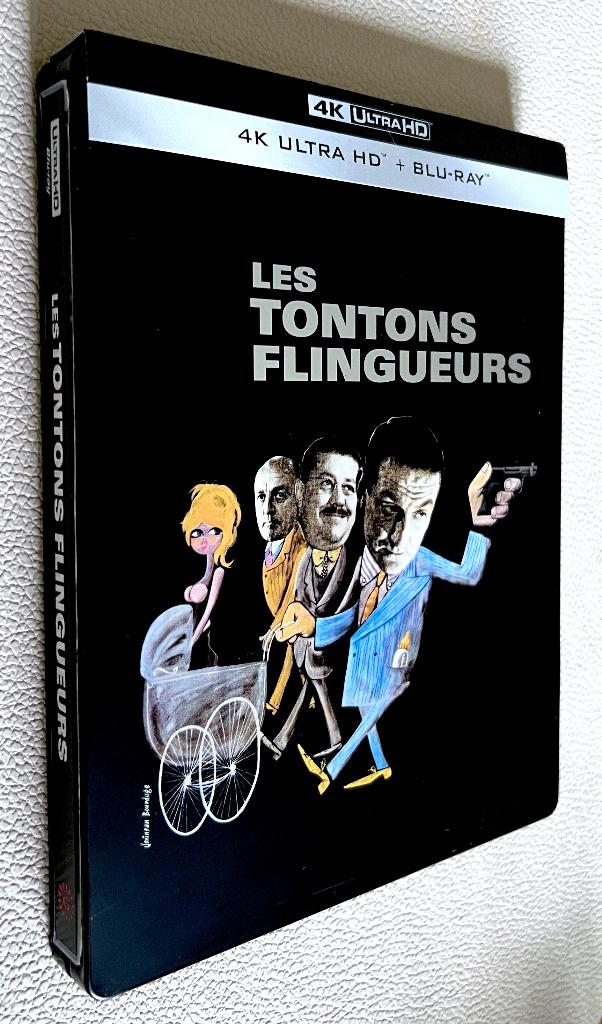 LES TONTONS FLINGUEURS (4KUHD) "STEELBOOK” 2 Bluray + Boekje, Cd's en Dvd's, Blu-ray, Ophalen of Verzenden, Zo goed als nieuw