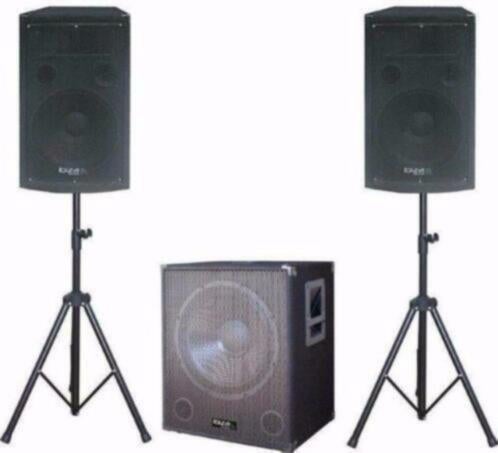 Active zang/disco set 2,1 subwoofer 2 x top speakers CUBE151, Neuf, Autres marques, Moins de 60 watts, Enlèvement ou Envoi