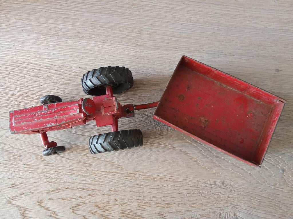 OUDE TRACTOR MET AANHANGWAGEN, Ophalen of Verzenden, Gebruikt