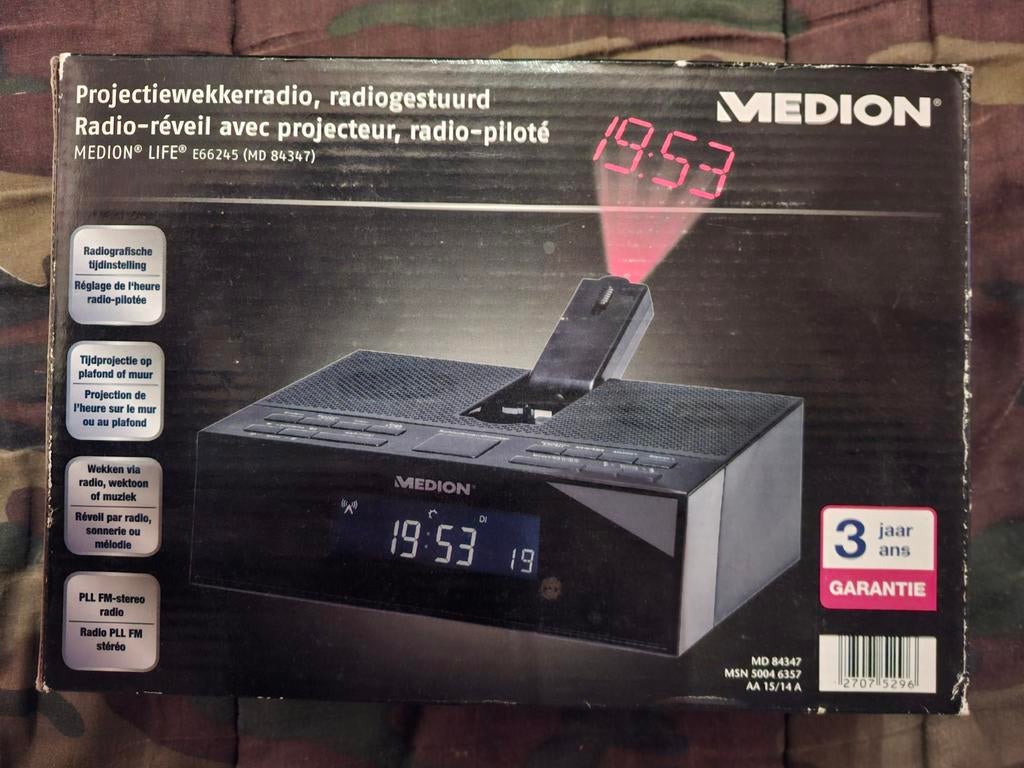 Radio-réveil à projection, radiocommandé, Electroménager, Réveils, Enlèvement ou Envoi