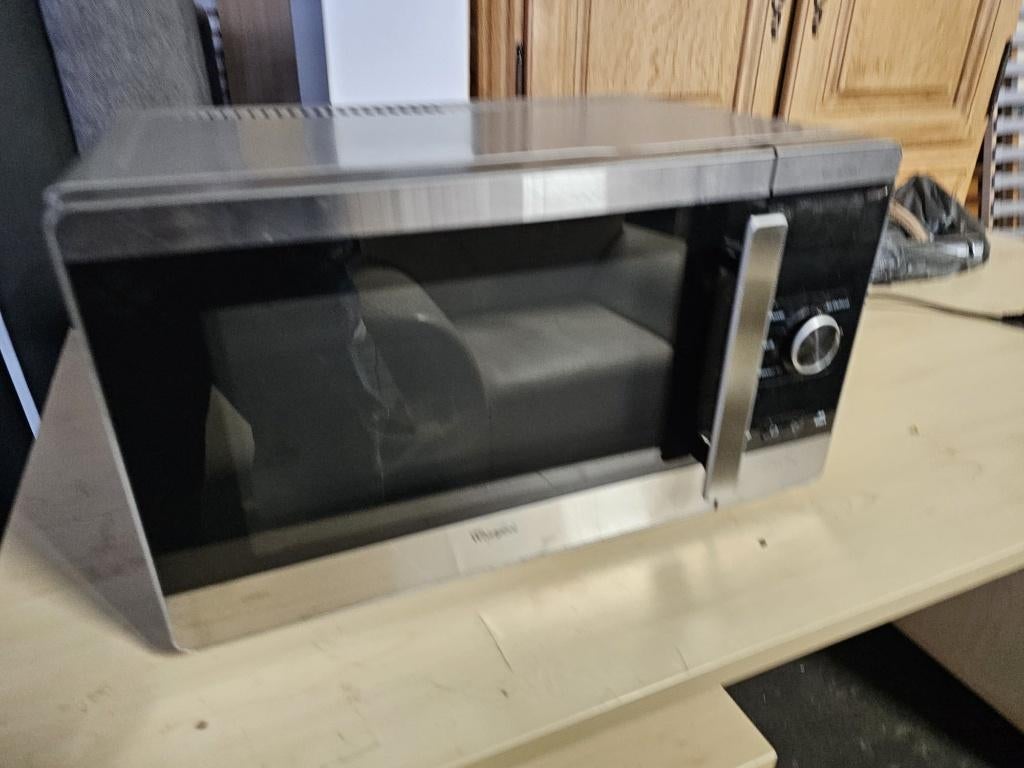 Micro-ondes combiné Whirlpool GT 290 IX inox, Elektronische apparatuur, Microgolfovens, Ophalen of Verzenden, Gebruikt, Tussenbouw