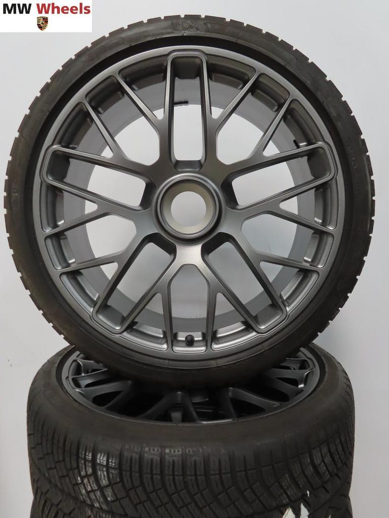 Porsche 20 inch Origineel 911 991 velgen Turbo winterbanden, Auto-onderdelen, Banden en Velgen, Banden en Velgen, Winterbanden