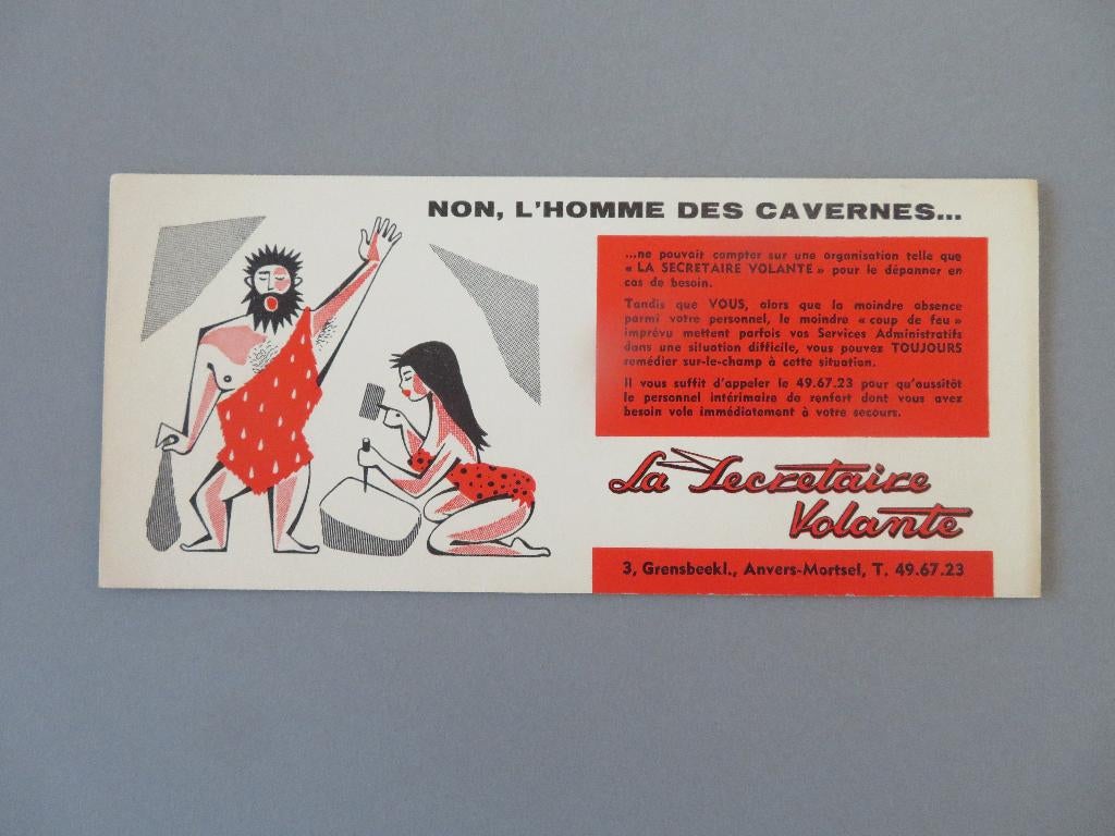 vloeipapier buvard La secretaire volante Mortsel, Collections, Enlèvement ou Envoi, Comme neuf, Ustensile