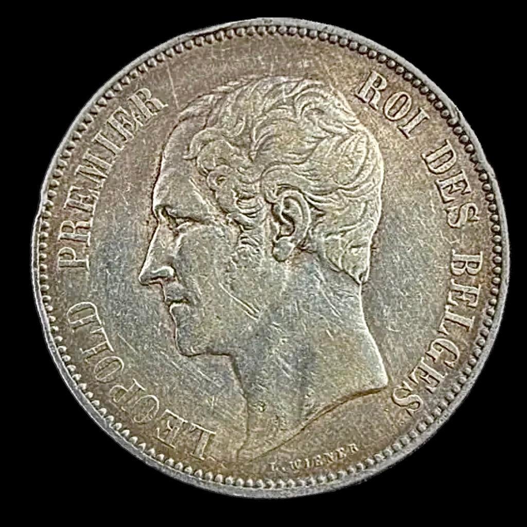 5 Francs Léopold I en argent (1865), Timbres & Monnaies, Monnaies | Belgique, Enlèvement ou Envoi, Monnaie en vrac, Argent, Argent