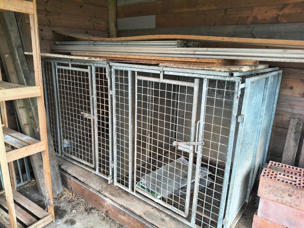 hondenhok metaal, Dieren en Toebehoren, Ophalen, Hondenkennel, Gebruikt, 65 tot 100 cm