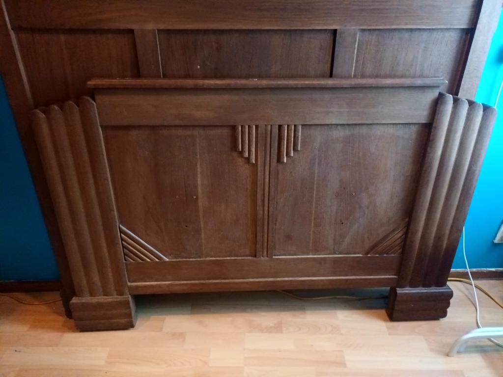 Bed art deco hoofd-voeteinde, Ophalen