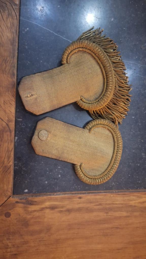 Epaulettes lieutenant époque Louis Philippe 1830/1848, Collections, Enlèvement ou Envoi