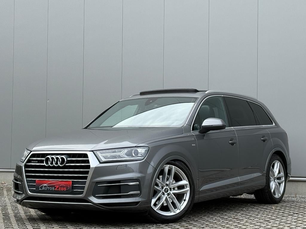 Audi Q7 3.0 TDi V6 Quattro 3x S-Line Pano Camera Luchtvering, Autos, Audi, Entreprise, Achat, Q7, 4x4, ABS, Caméra de recul, Airbags
