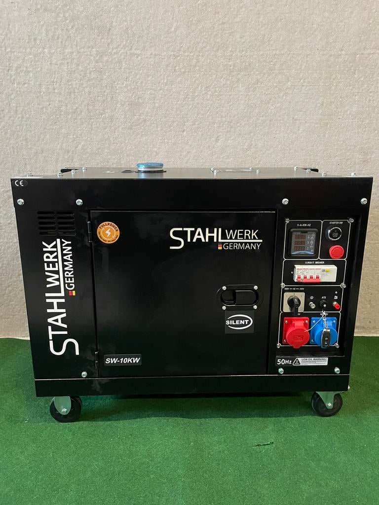 Nieuwe professionele 10KVA dieselaggregaat met elec. start, Bricolage & Construction, Panneaux solaires & Accessoires, Neuf, Enlèvement