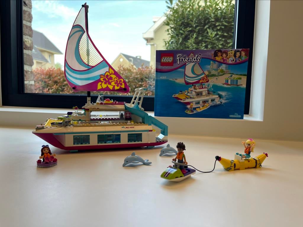 Lego friends catamaran 41317, Ophalen of Verzenden, Zo goed als nieuw, Complete set, Lego