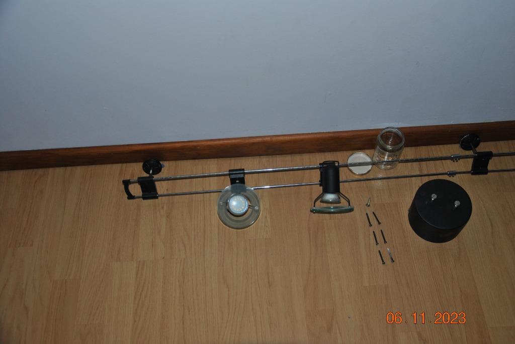 LUMINAIRE DE PLAFOND, basse tension, lampes halogènes, Enlèvement, Utilisé, Métal, Modern