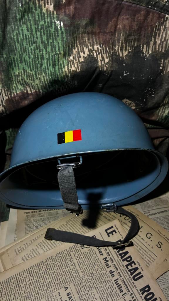 casque M51 ABL belge force aérienne, Enlèvement ou Envoi, Armée de l'air, Casque ou Béret