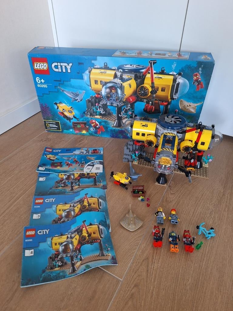 Lego City 60265 Oceaan Onderzoeksbasis, Kinderen en Baby's, Ophalen of Verzenden, Zo goed als nieuw, Lego