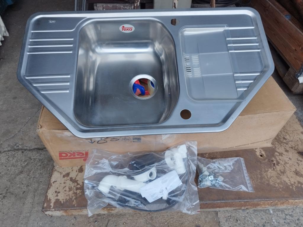 Évier Teka 88,4 x50,4 cm - INOX - Nouveau !, Maison & Meubles, Cuisine | Éléments de cuisine, Comme neuf, Moins de 100 cm, 50 à 100 cm