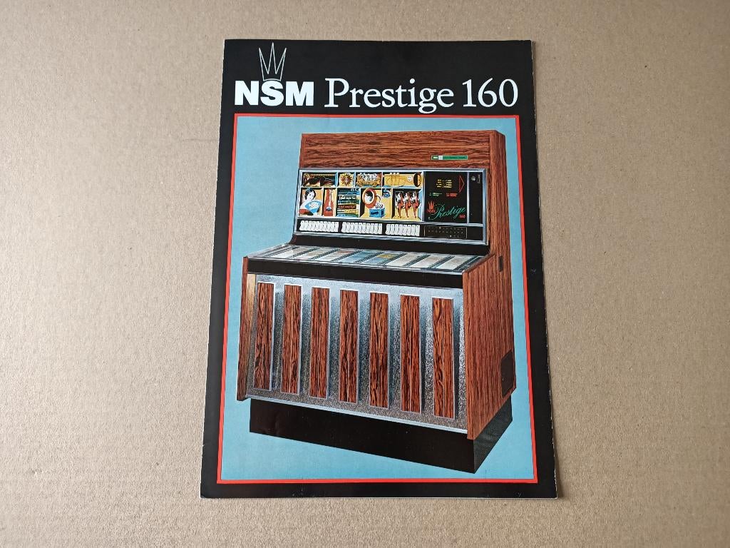 Folder: NSM Prestige 160A (1970) jukebox, Verzamelen, Automaten | Jukeboxen, Verzenden