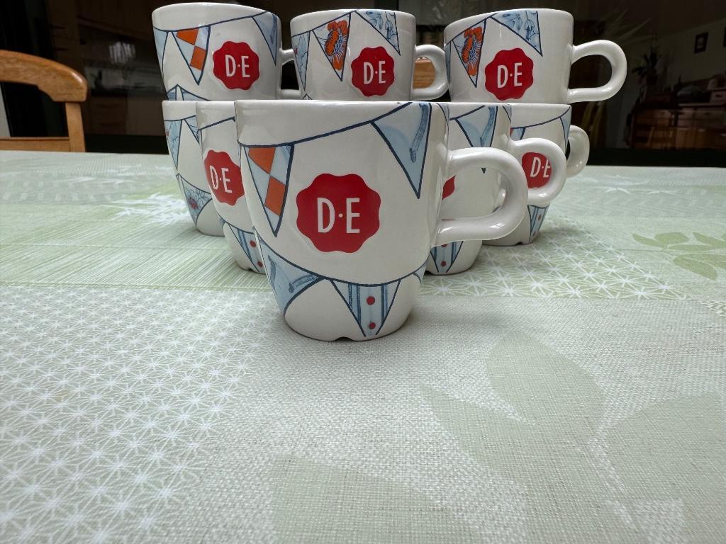 Mokka tasjes, 9 stuks, nieuw!, Ophalen, Nieuw, Overige materialen, Kop en/of schotel