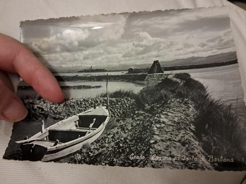 Beschreven pk: Grado (Italië)  - de lagune en Barbanaeiland, Ophalen of Verzenden