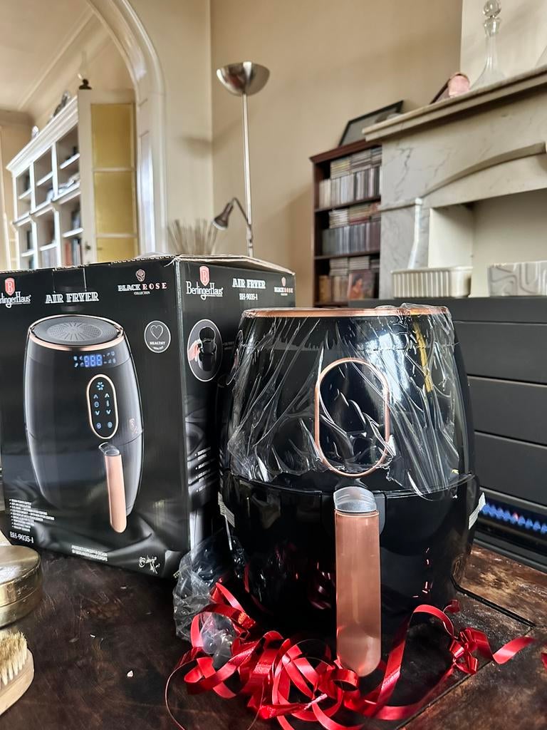 Airfryer 3,2L Berlinger Haus BH/9035 Black Rose Collection, Ophalen, Zo goed als nieuw