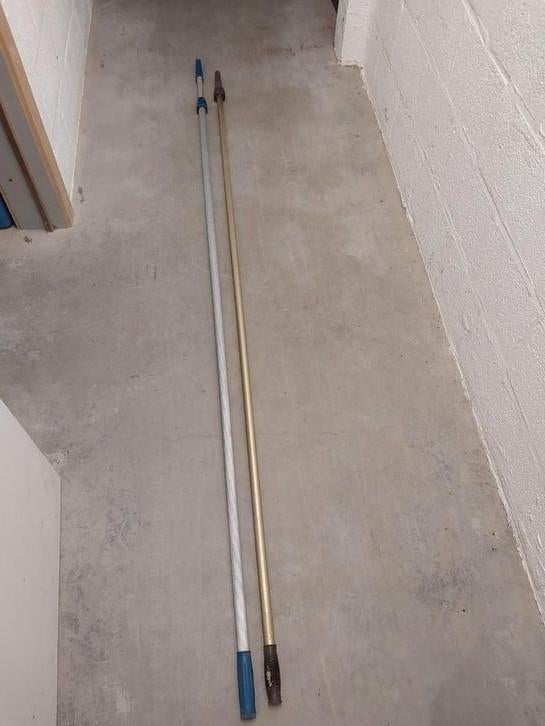 Manche télescopique, 390 cm, 2 pièces, Enlèvement, Utilisé