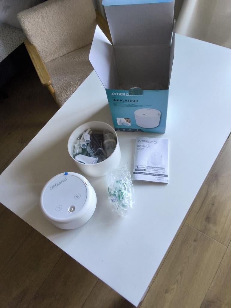 Inhalator volwasseneen, Ophalen