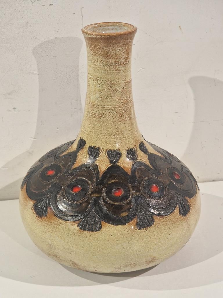 Brutalist vaas , Perignem . Elisabeth Vandeweghe,  amphora, Antiquités & Art, Enlèvement ou Envoi