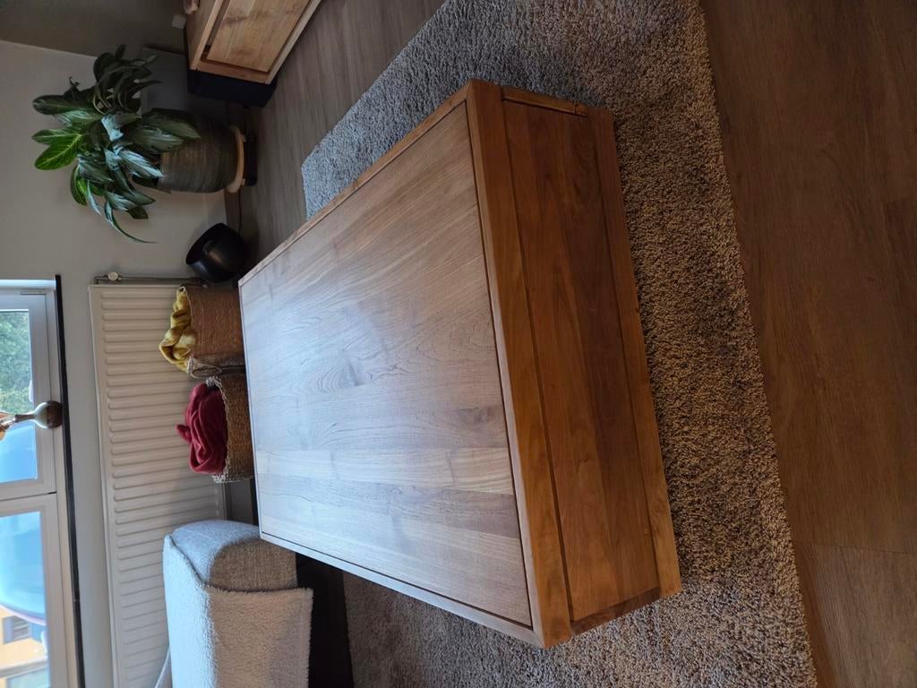 Salontafel Ethnicraft, kleur Sand, 2 druklades, Enlèvement, Comme neuf