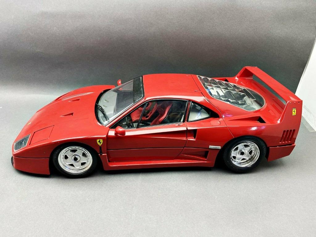 Splendide FERRARI V8 F-40 1987 Red 1/8 POCHER Made in Italy, Ophalen of Verzenden, Zo goed als nieuw, 1:5 t/m 1:8, Auto