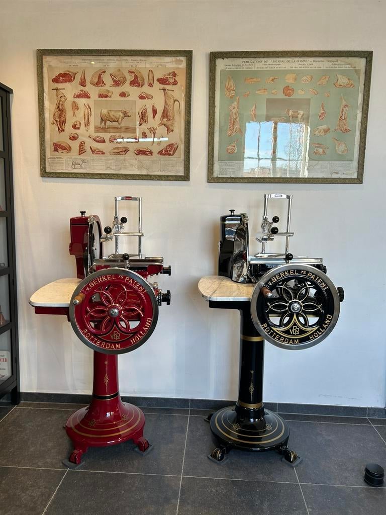 Prachtige oude snijmachine berkel  gerestaureerd slagerij, Antiek en Kunst, Antiek | Keukengerei, Ophalen