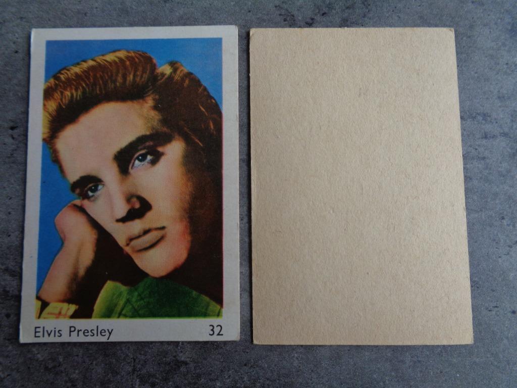 MAPLE LEAF GUM PRENT KAART  PLAATJE  ELVIS PRESLEY  50/60S , Verzamelen, Ophalen of Verzenden