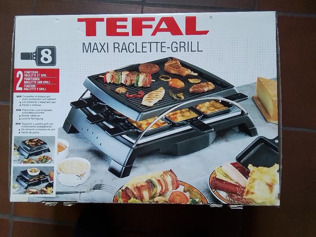 TEFAL Maxi raclette - grill, Enlèvement, Comme neuf, 8 personnes et plus