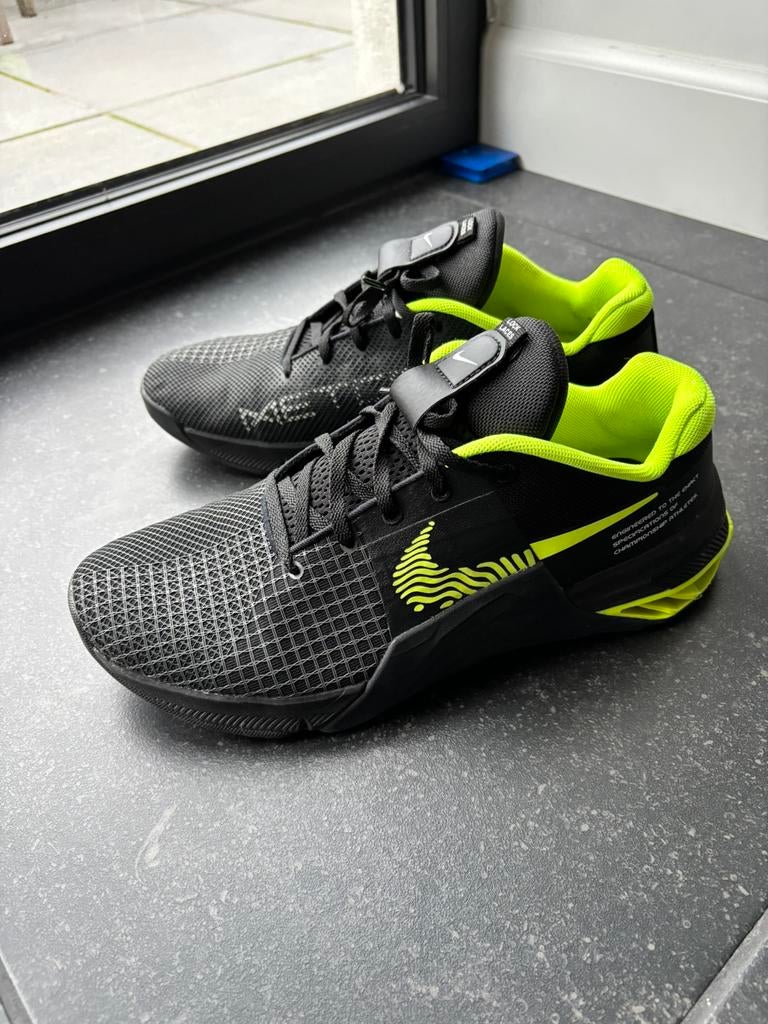 Crossfit - Nike Metcon 8 - maat 45 - zwart/geel, Nike, Ophalen of Verzenden, Zo goed als nieuw, Sportschoenen