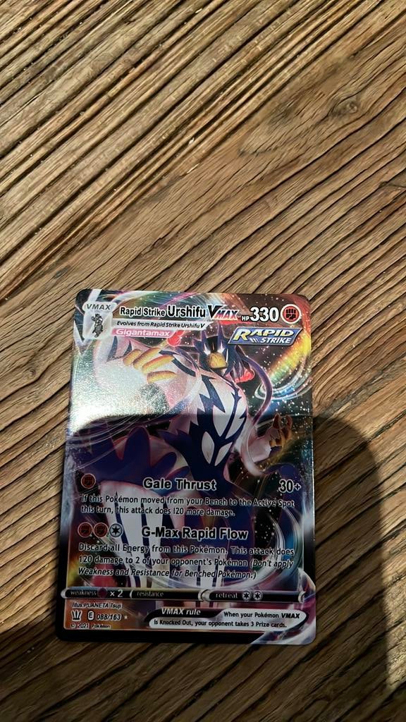 Pokémonkaart (rapid strike urshifu Vmax), Ophalen of Verzenden, Nieuw