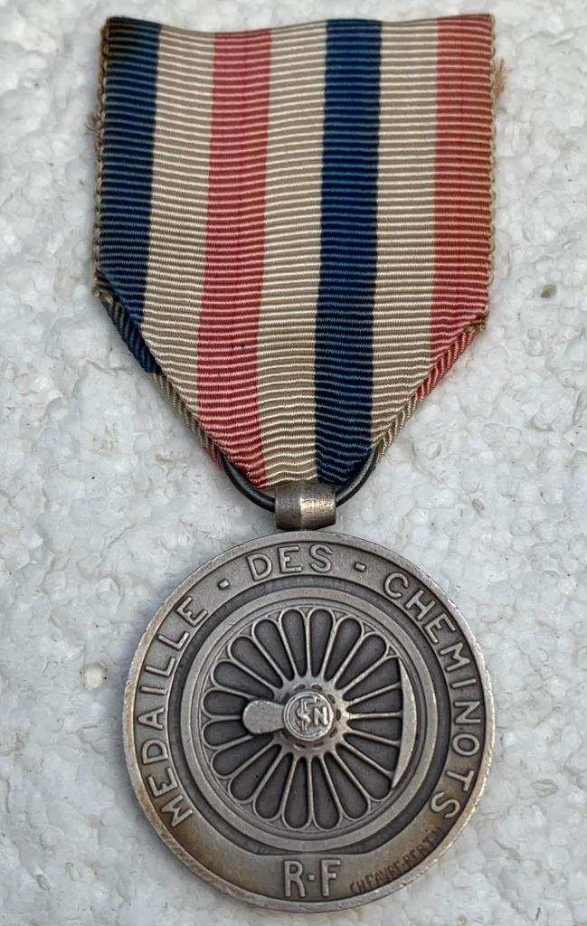 Medaille, D'Honneur des Chemin de Fer, 1949, Collections, Enlèvement ou Envoi, Autres, Ruban, Médaille ou Ailes