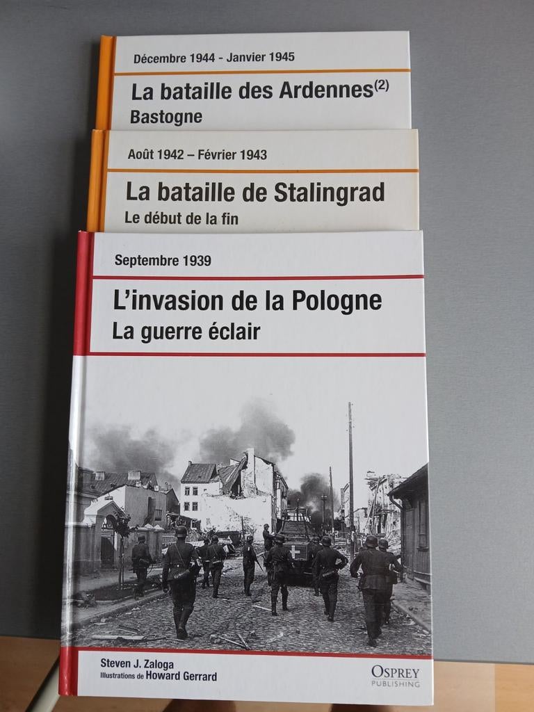 Livres sur la guerre 40-45 Osprey Publishing 3 titres, Livres, Enlèvement ou Envoi, Deuxième Guerre mondiale, Utilisé, Général