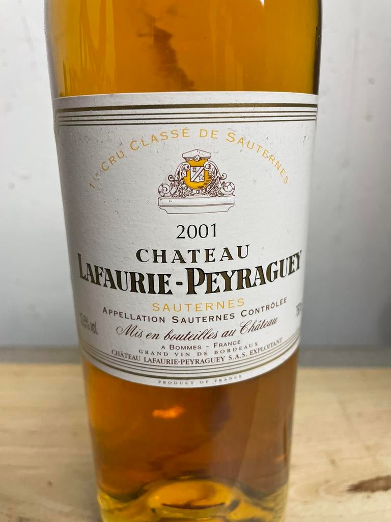 Lafaurie-Peyraguey 2001, Verzamelen, Wijnen, Ophalen, Frankrijk, Nieuw, Witte wijn
