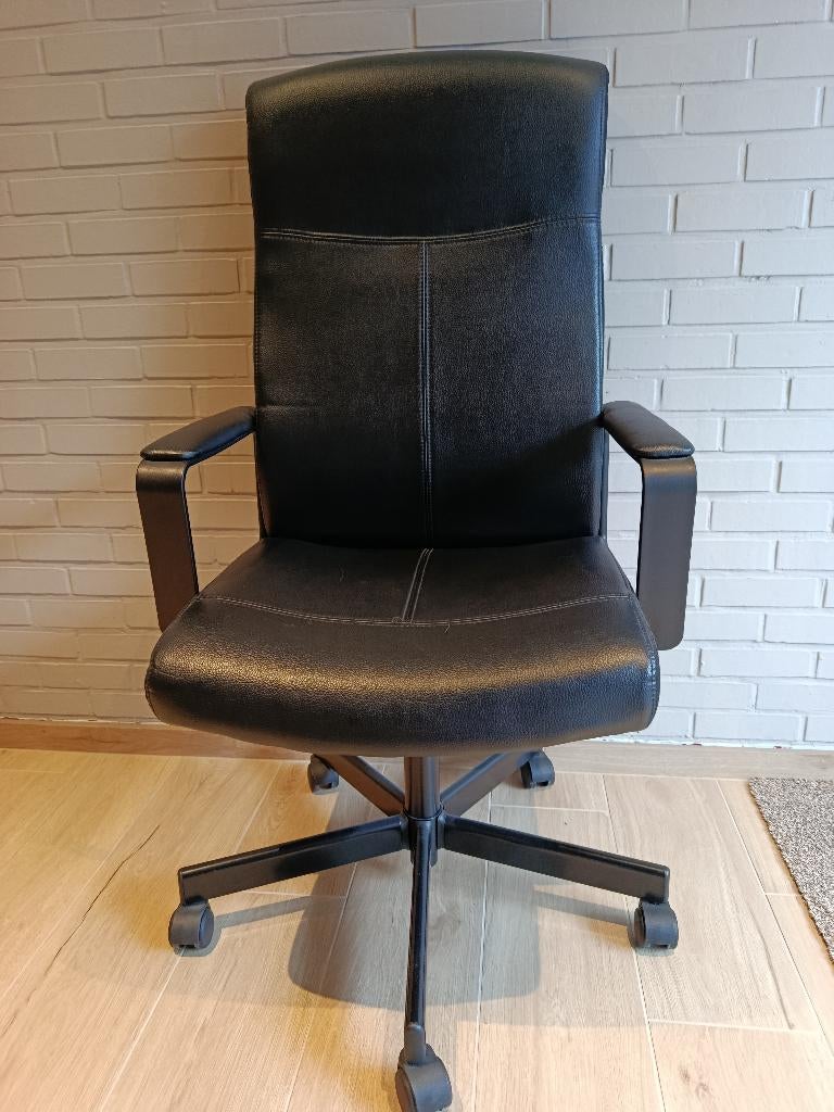 Fauteuil de bureau noir Ikea, Enlèvement, Comme neuf, Noir, Chaise de bureau