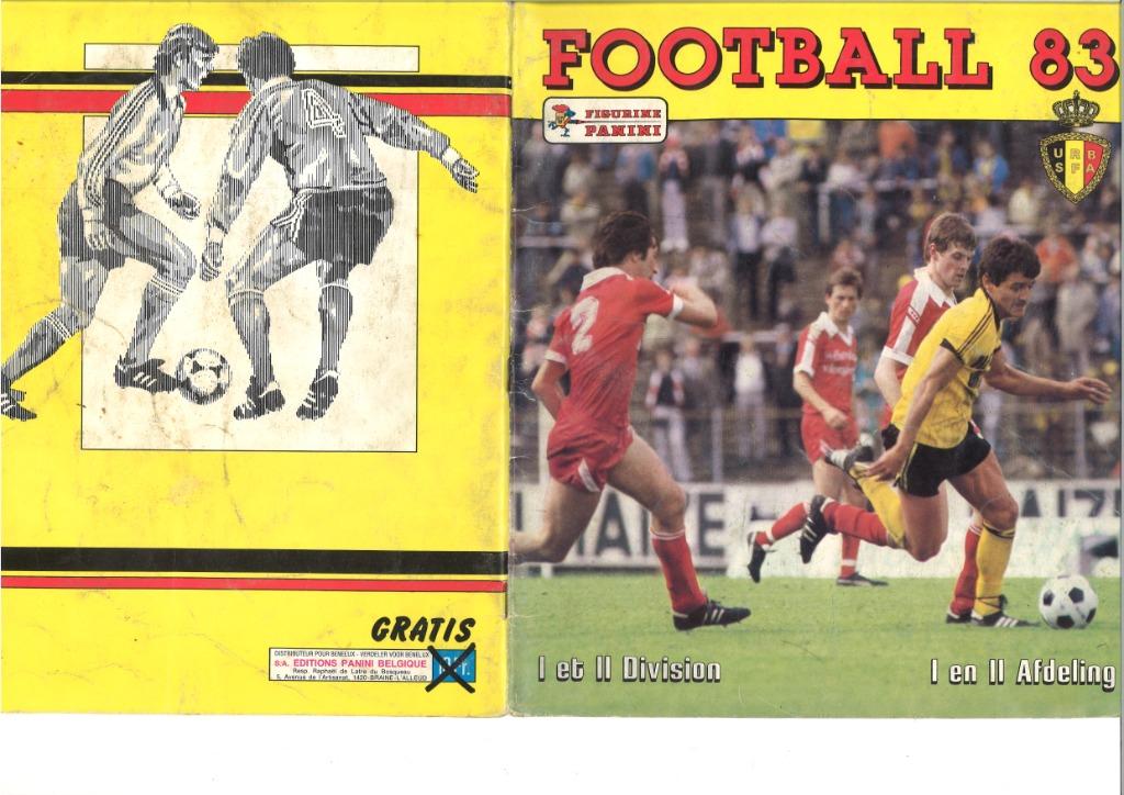 Panini boek Football 83, Enlèvement, Utilisé, Plusieurs autocollants