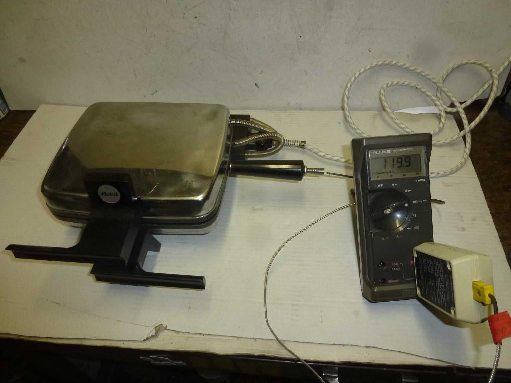 fer à gaufres NOVA - puissance 1050 W, Enlèvement ou Envoi, Utilisé, Inox