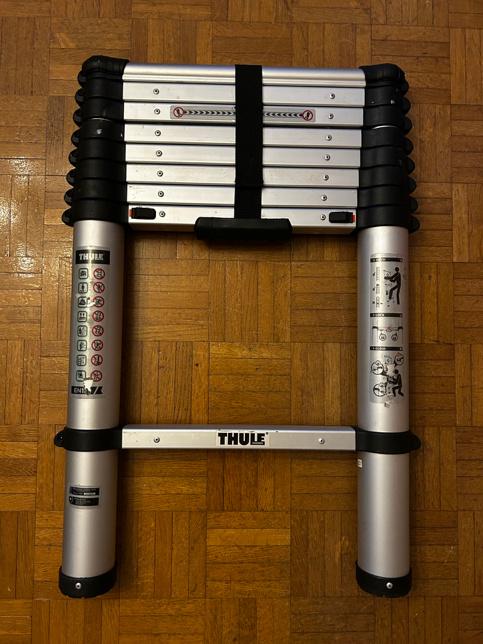 Échelle téléscopique Thule, Bricolage & Construction, Échelles & Escaliers, 2 à 4 mètres, Pliable ou rétractable/escamotable, Comme neuf