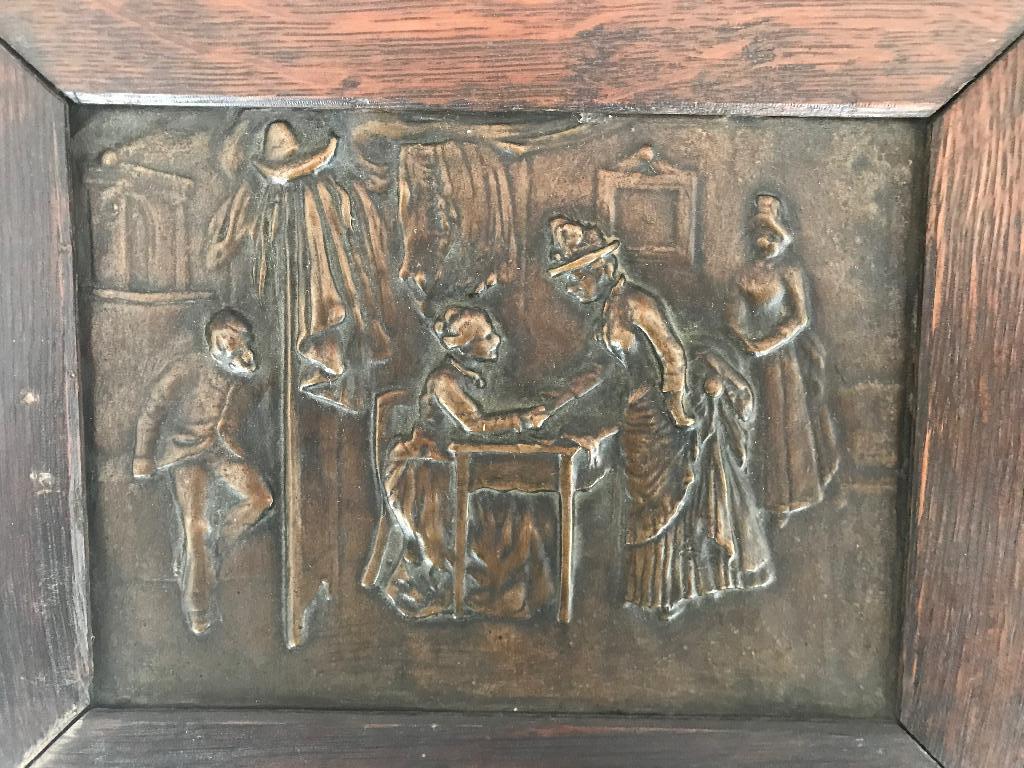 Koper relief, Antiek en Kunst, Antiek | Brons en Koper, Verzenden, Koper