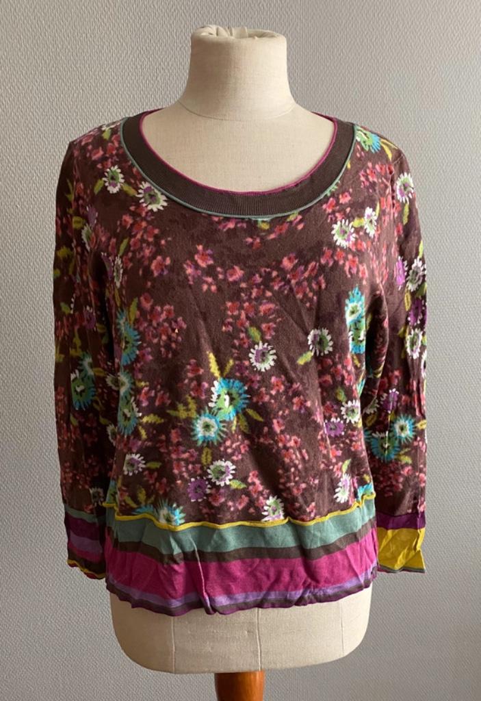 Kleurrijk truitje Devernois maat 40, Devernois, Envoi, Porté, Taille 38/40 (M)