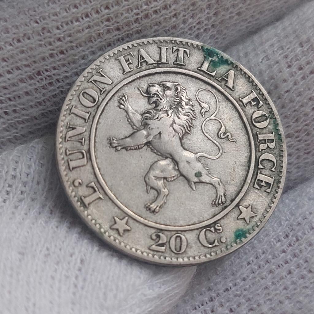 Piece de monnaie / Belgique / Leopold I / 20 Centimes / 1861, Enlèvement ou Envoi