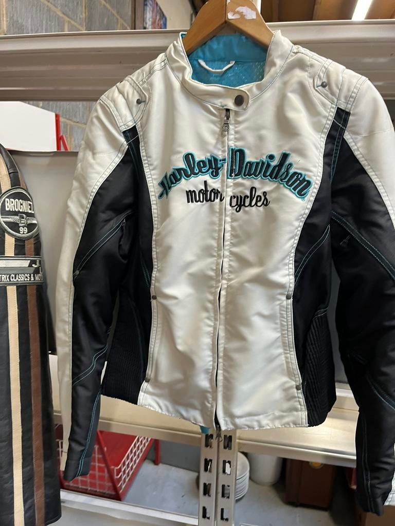 Harley Davidson jas: dames - smal TOPSTAAT!!, Motoren, Kleding | Motorkleding, Nic.debruyne@gmail.com, Harley Davidson, Dames