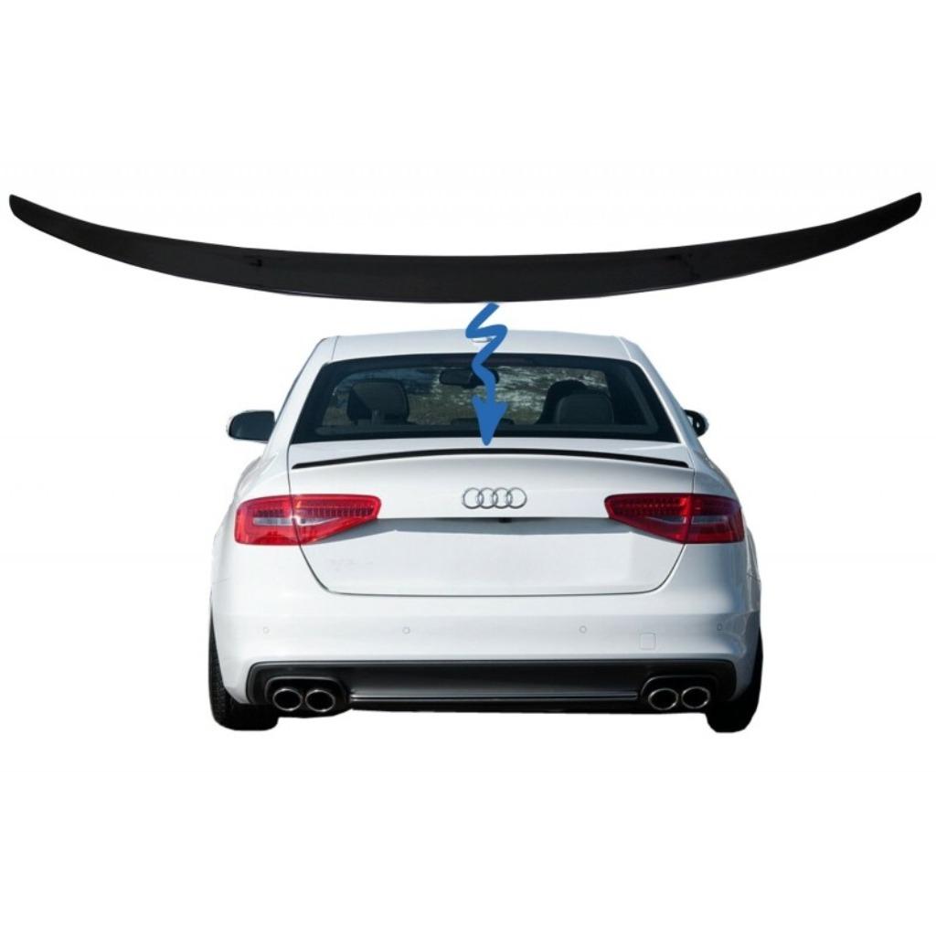 SPOILER LOOK S4 POUR AUDI A4 B8 8K (07-15) - NOIR BRILLANT, Enlèvement ou Envoi