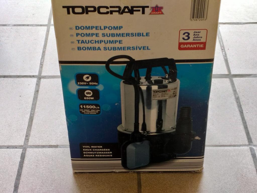 Pompe submersible, Jardin & Terrasse, Pompes à eau, Enlèvement, Neuf, Électrique, Pompe à eaux claires