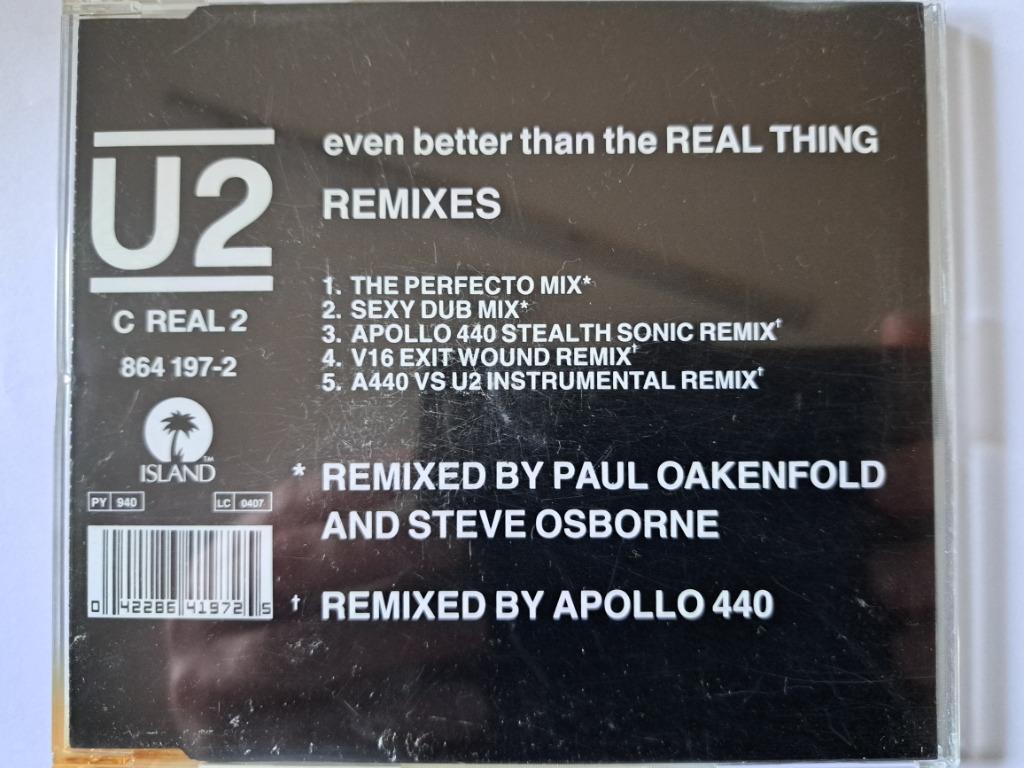 U2 - CD : even better than the REAL THING REMIXES, Ophalen of Verzenden, Gebruikt, Poprock