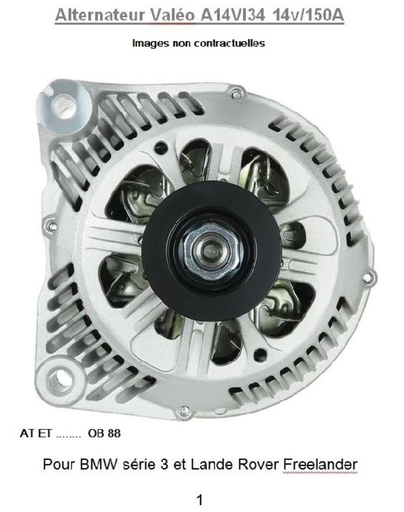 Alternateur BMW série 3 type A14vi34, Enlèvement ou Envoi, Révisé, Land Rover