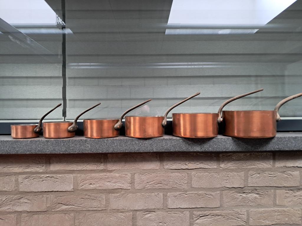 Marmites en cuivre antique de la série 6, Enlèvement ou Envoi, Cuivre