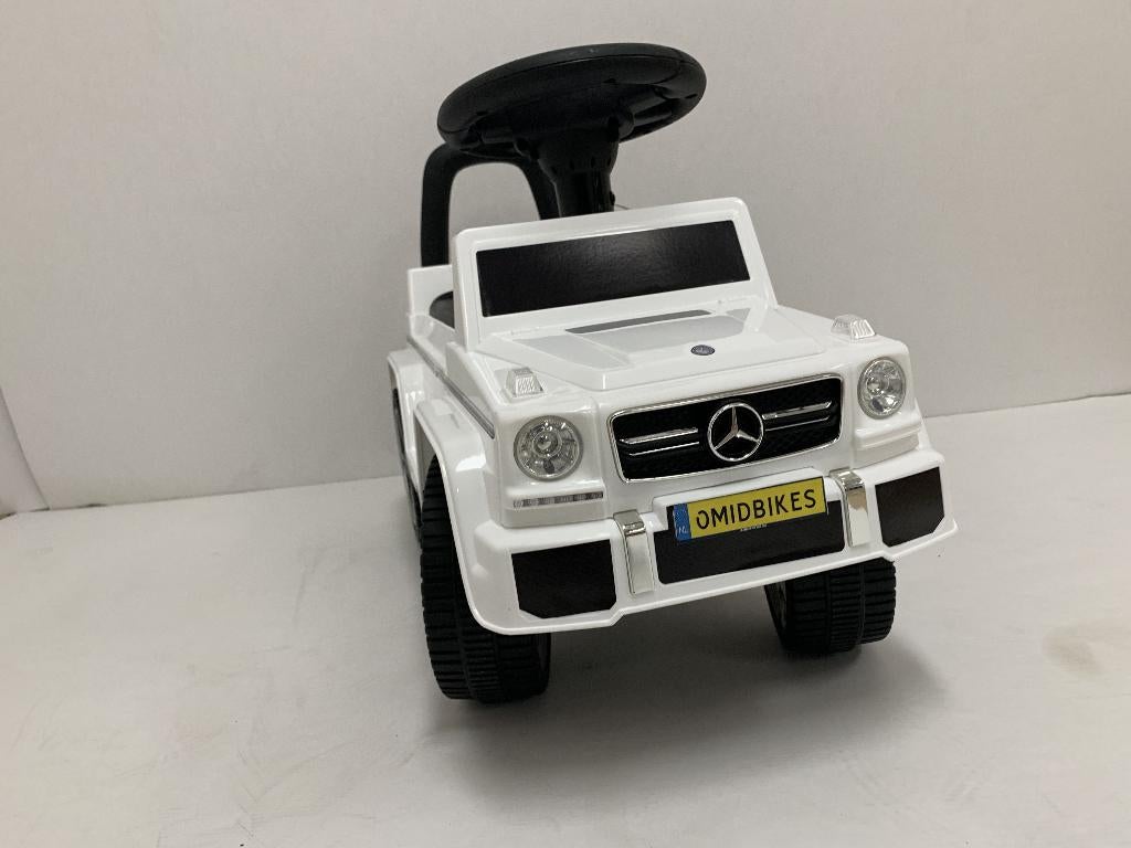 Mercedes G63 AMG loopauto Wit met USB en AUX input NIEUW!!, Ophalen of Verzenden, Nieuw, Loopvoertuig