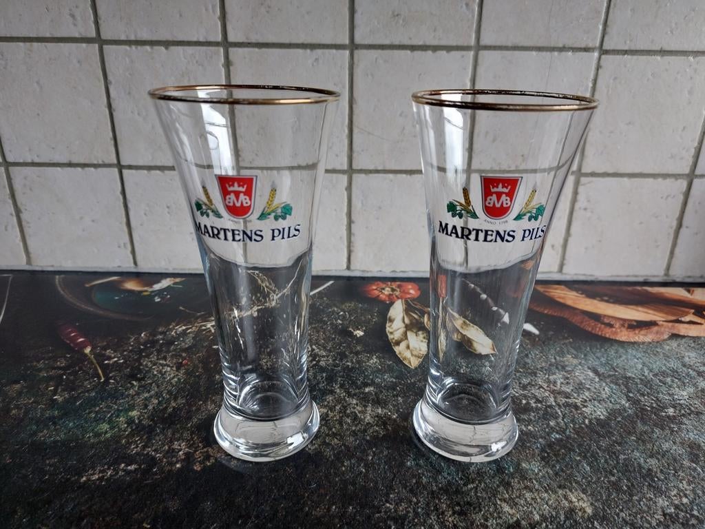 Verre à sifflets Martens Lager, Enlèvement ou Envoi, Comme neuf, Verre à bière